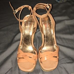 BCBG Wedge Heels in Peach